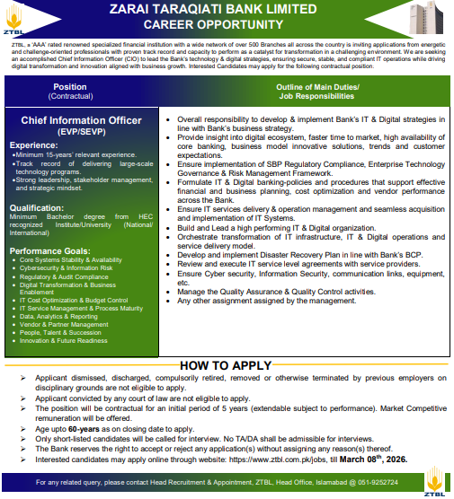 Zarai Taraqiati Bank Limited