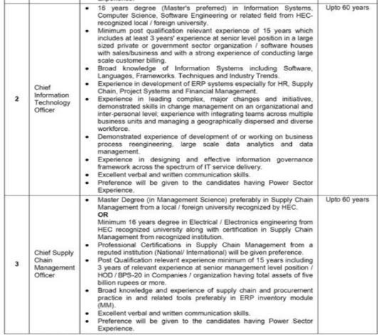 GEPCO Jobs 2026 – Chief HR Officer