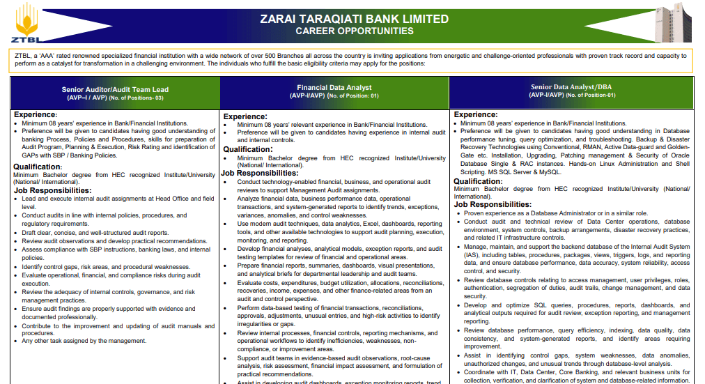 Job Advertisement
